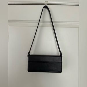 Agnes B. Black Leather Badia Bag